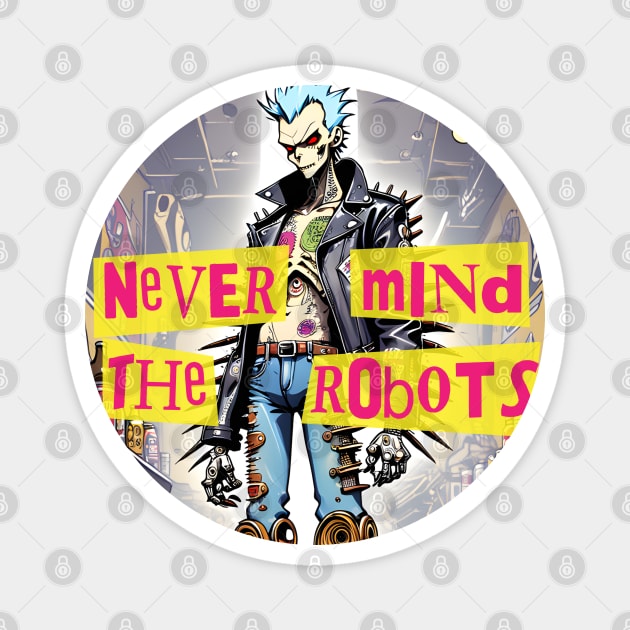 Punk Robot IX Magnet by chilangopride